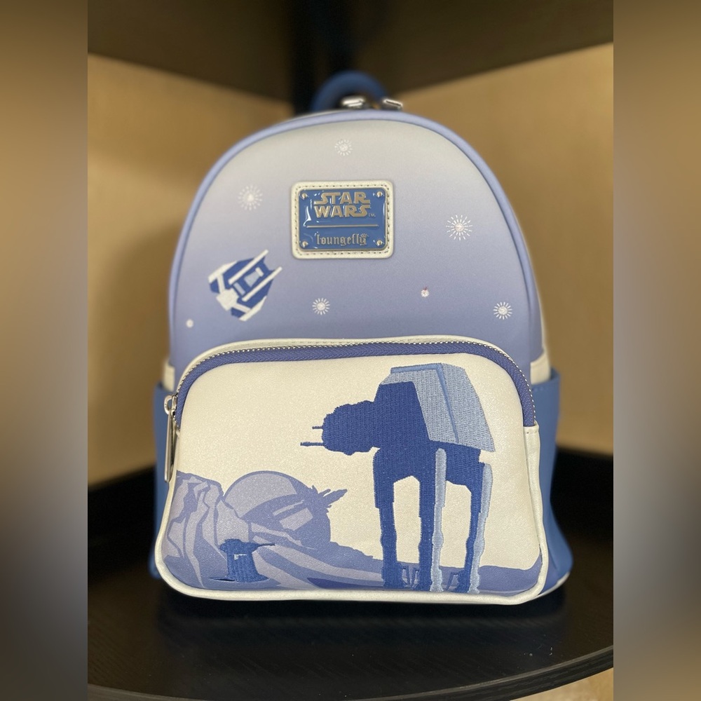 NWT Disney Parks Loungefly Star Wars Hoth Echo Base AT-AT Mini Backpack